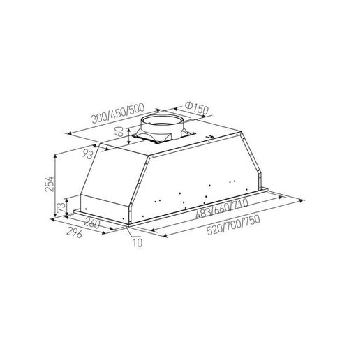 Groupe Filtrant 52cm 606.4m3/h Noir - Rhg580/1pn