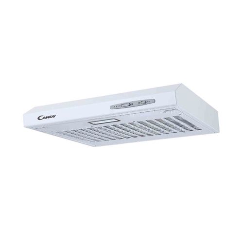 Hotte visière CANDY CFT610/4W/1_ Blanc 60cm vue de profil