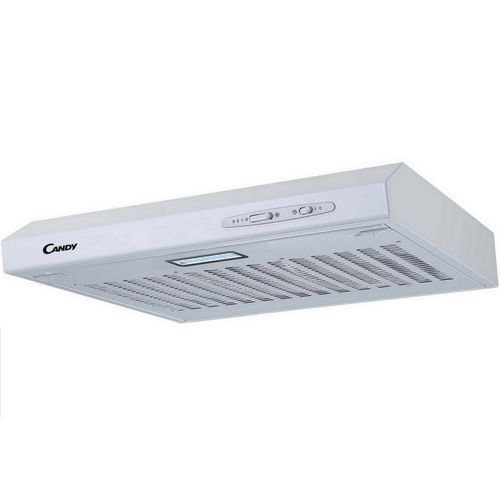 Hotte visière CANDY CFT610/4W/1_ Blanc 60cm vue 3/4