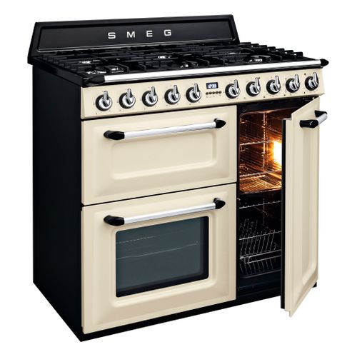 piano de cuisson SMEG TR93P vue 3/4