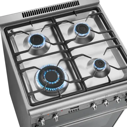 Piano de cuisson SMEG GP61X9 Classica 4 Foyers gaz vue accessoires