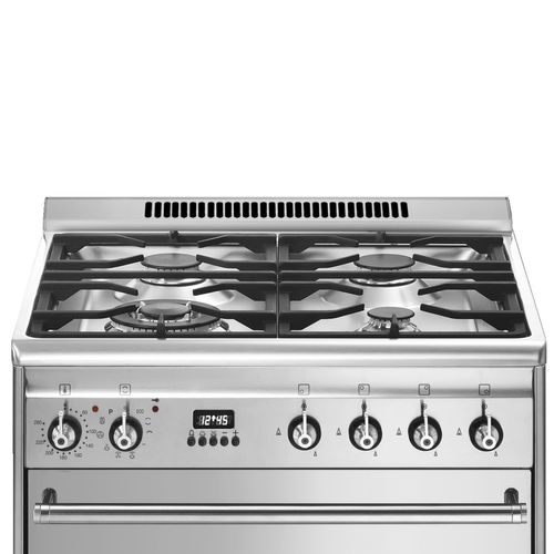 Piano de cuisson SMEG GP61X9 Classica 4 Foyers gaz vue détaillée