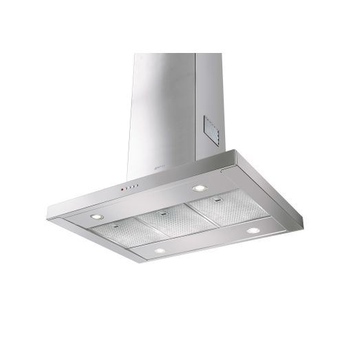 Hotte ilôt SMEG KI90XE Inox vue de profil