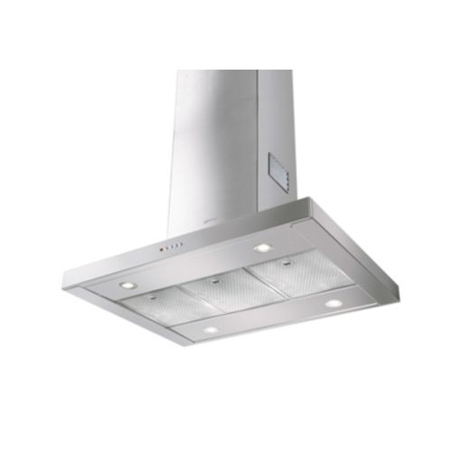 Hotte ilôt SMEG KI90XE Inox vue 3/4
