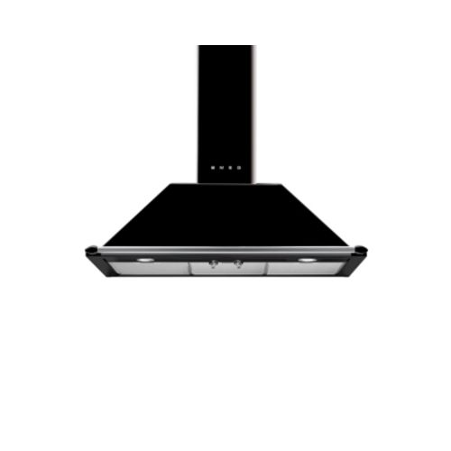 Hotte décorative SMEG KT90BLE 90cm noir vue 3/4