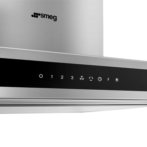 Hotte décorative SMEG KLTI12L4X vue de profil