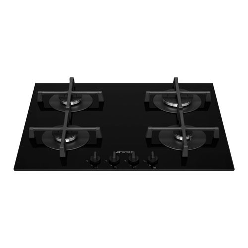 Table de cuisson gaz SMEG PV264B - 4 foyers - Noir