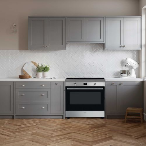 Piano de cuisson induction SMEG CG90CIXT 90 cm vue d'ambiance 1