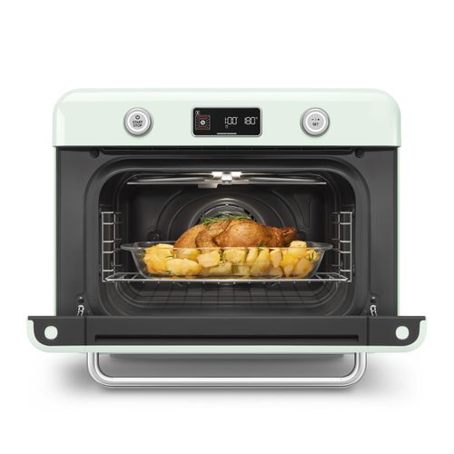 Mini Four Combiné Vapeur 1800w Vert D'eau Cof01pgeu