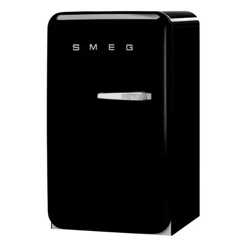 Réfrigérateur 1 porte SMEG FAB10LBL6 122L noir vue 3/4