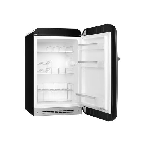 Réfrigérateur 1 porte SMEG FAB10HRBL6 135L noir vue de profil