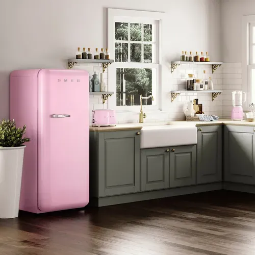 Réfrigérateur 1 porte SMEG FAB28RPK6 270L Rose vue d'ambiance 1