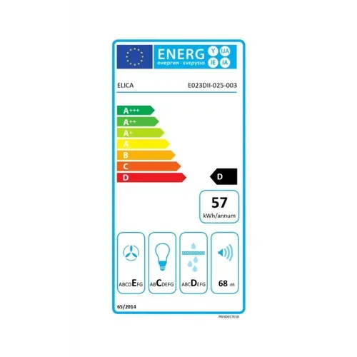 Hotte Décorative Murale 60cm 68db 395m3/h Inox Prf0091761b