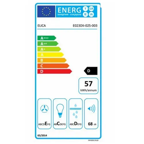 Hotte Décorative Murale 60cm 68db 395m3/h Inox Prf0091761b