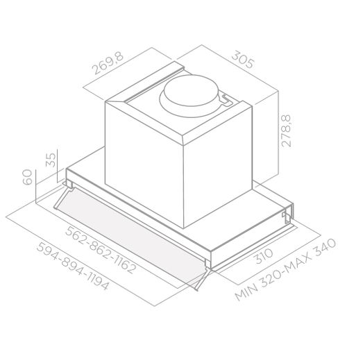 Groupe Filtrant Box In Lx/ix/a/90 Acier Inoxydable B
