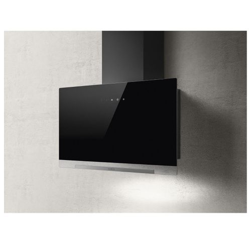 Hotte Décorative Murale Noire 60 Cm, 680 M³/h, Commande Tactile