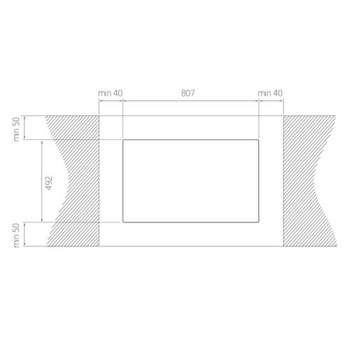 Table induction aspirante ELICA SWITCH GLOW BL/F/83