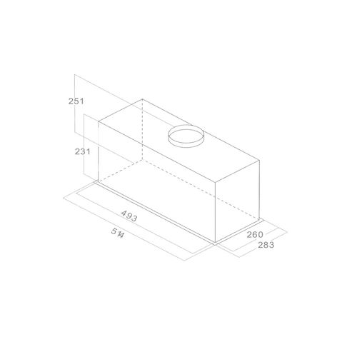 Groupe aspirant ELICA FOLD GR/A/52 vue accessoires
