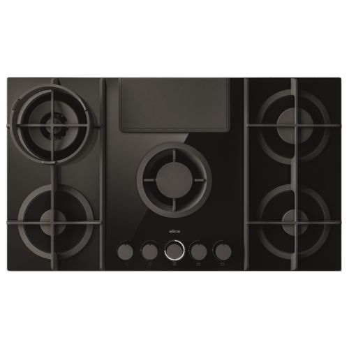 Table gaz aspirante ELICA NT FLAME EVO BL/F BO/88 (V1) vue de face