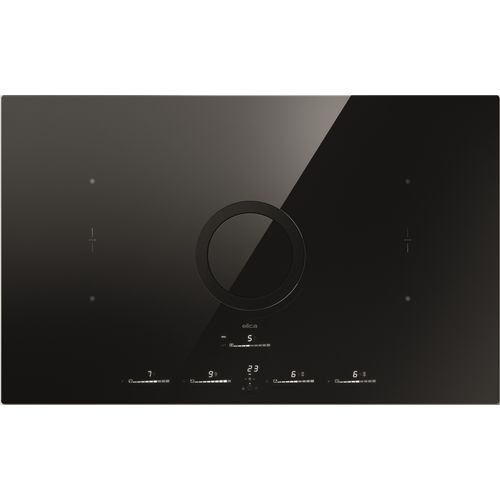 Table induction aspirante ELICA SWITCH GLOW EVO B/BO vue de face