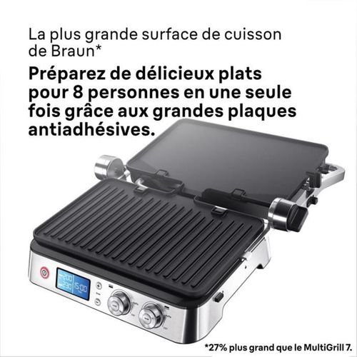 Braun Multigrill 9 Cg9040 - 2000w, 851 Cm², Grille + Plancha - Braun