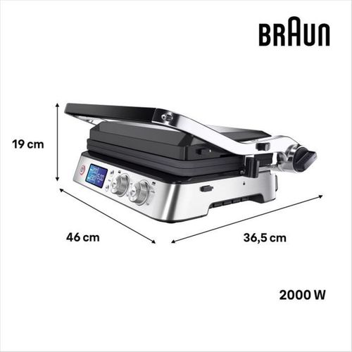 Braun Multigrill 9 Cg9040 - 2000w, 851 Cm², Grille + Plancha - Braun