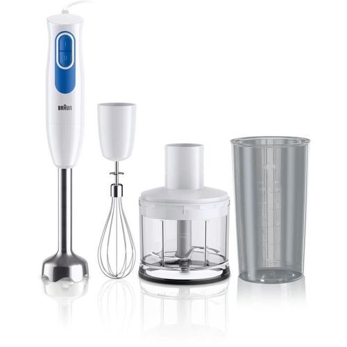 Pied Mixeur Braun Mq20.236m - Moteur 600 W - 2 Vitesses - Systeme Easytwist