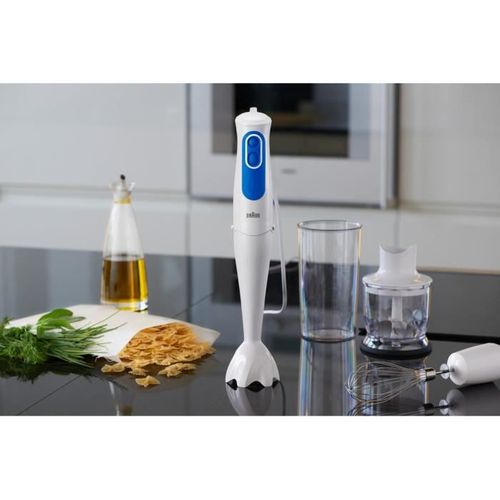 Pied Mixeur Mq3025wh Omelett - Multiquick 3 - 700watt - Technologie Powerbell Plus Et Splash Control