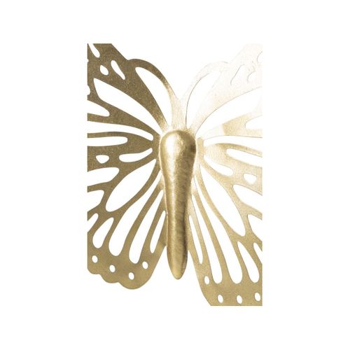 Décoration Murale En Métal "butterfly Uni" 43cm Or