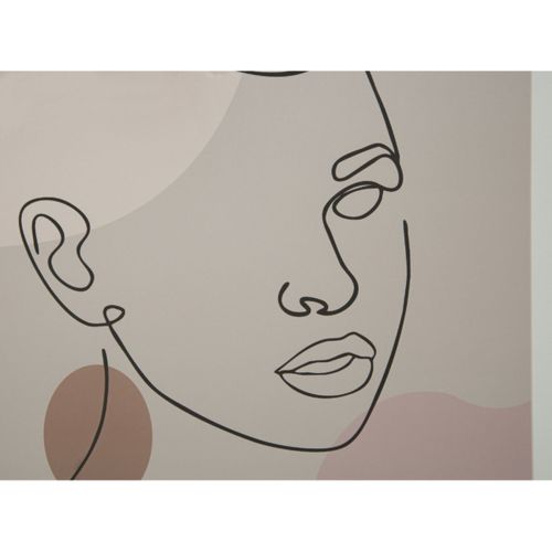 Cadre Déco "visage" 35x47cm Noir