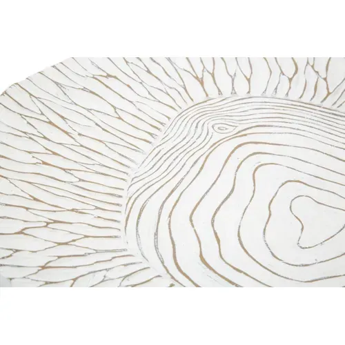 Vide-poche Design En Polyresine "terra" 37cm Blanc