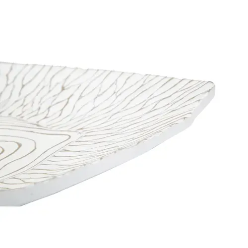 Vide-poche Design En Polyresine "terra" 37cm Blanc