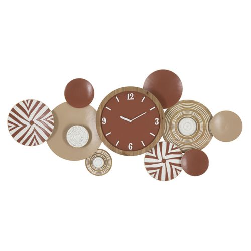 Horloge Murale En Métal "etnic" 127cm Multicolore