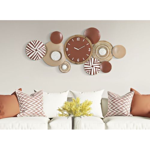 Horloge Murale En Métal "etnic" 127cm Multicolore