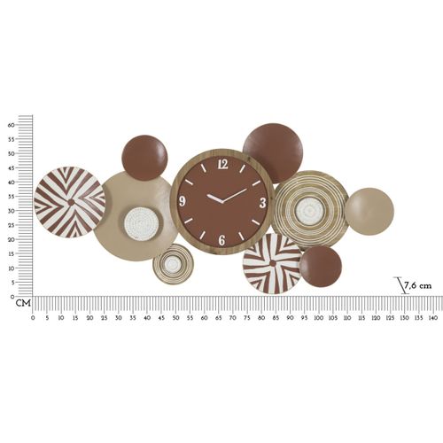 Horloge Murale En Métal "etnic" 127cm Multicolore