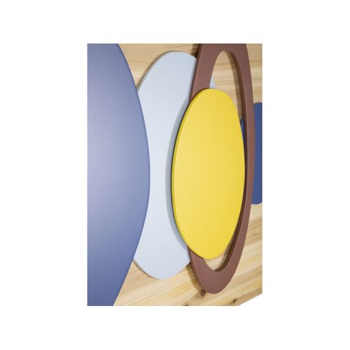Décoration Murale En Bois "color" 80cm Multicolore