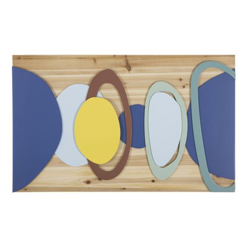 Décoration Murale En Bois "color" 80cm Multicolore