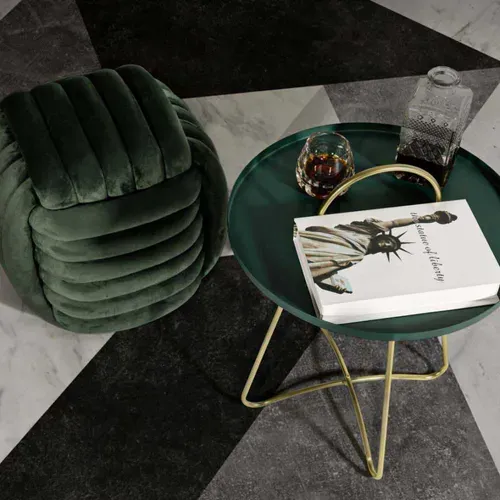 Bout De Canapé En Métal Grent 45 X 59 Cm