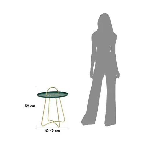 Bout De Canapé En Métal Grent 45 X 59 Cm