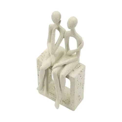 Statuette Décorative En Polyrésine Stons Pair 11.5 X 9 X 25 Cm