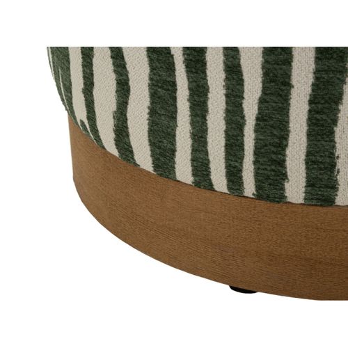 Pouf Imprimé Zèbre "savana" 40cm Vert