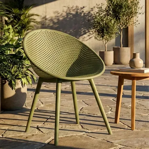 Lot De 2 Chaises De Jardin "ibiza" 83cm Vert