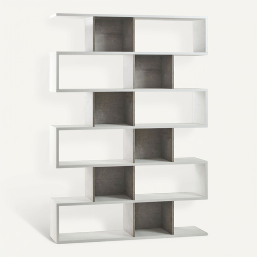 Bibliothèque Modulable Willy Guhl En Fibrociment Blanc - 120x30x130 Cm