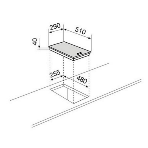 Plaque Domino Électrique GT320WH Blanc