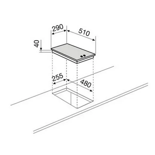 Plaque Domino Électrique GT320WH Blanc