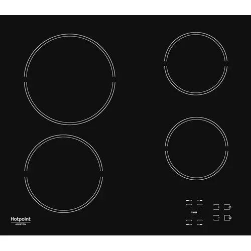 Table vitrocéramique HOTPOINT HR631C 60 cm vue de face