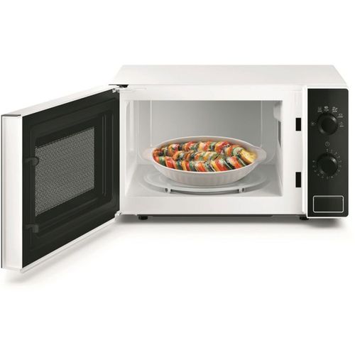 Micro-ondes Solo 20 L Blanc 700 W Avec Sécurité Enfant Et Plateau 24,5 Cm