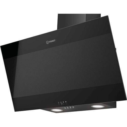 Hotte Décorative Inclinée 80cm 647m3/h Verre/noir Ihvp83flmk