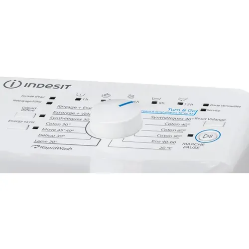Lave Linge Top Indesit Btwl50300fr/n 5kg Blanc