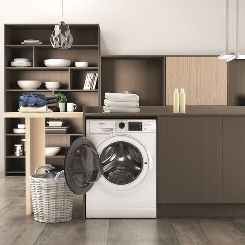 Lave-linge hublot séchant HOTPOINT NDB8635KFR 8/6kg Blanc